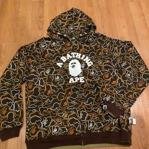 Bathing Ape reversible camouflage hoodie